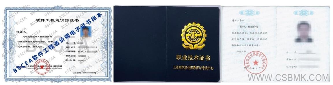 軟件工程造價(jià)師證書